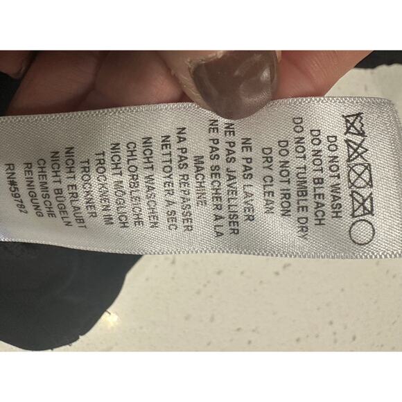 Adrianna Papell Dress Lace Black Nude Tiered 3/4 Sleeves 6 Elegant Event Party - Picture 5 of 12